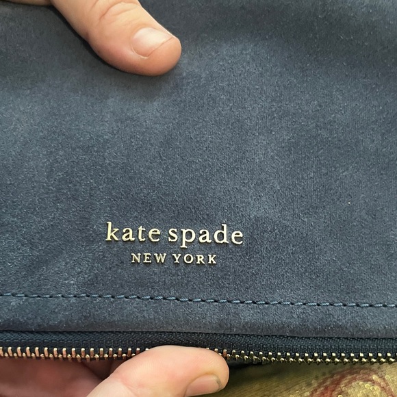 Kate Spade suede and leather Midnight deep Blue Crossbody Bag - Picture 15 of 15